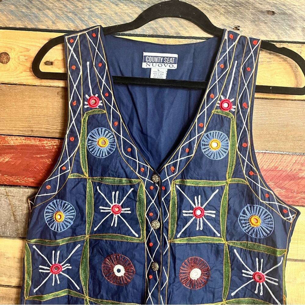 County Seat Nuovo Blue Vest Size‎ Large - Picture 3 of 10